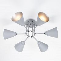 потолочная люстра eurosvet nigella 70052/6 серый/серебро в Королёве