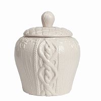 декоративная ваза с крышкой lindley для хранения продуктов большая серая в Королёве