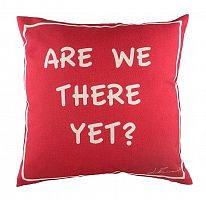 подушка с надписью are we there yet? в Королёве