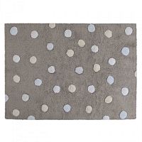 ковер tricolor polka dots серый голубой в Королёве