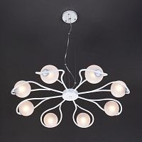 подвесная люстра eurosvet camomile 70089/8 белый с серебром в Королёве