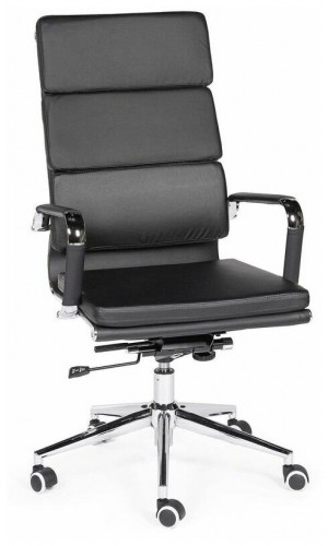 кресло для руководителя norden chairs зуум, обивка: искусственная кожа, цвет: экокожа черная в Королёве