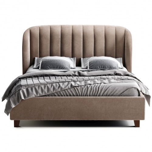 кровать двуспальная 180х200 бежево-розовая tulip в Королёве