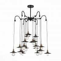 подвесная светодионая люстра st luce curiosita sl270.403.18 коричневая в Королёве