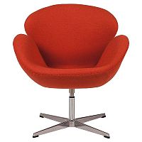 кресло swan chair красное в Королёве
