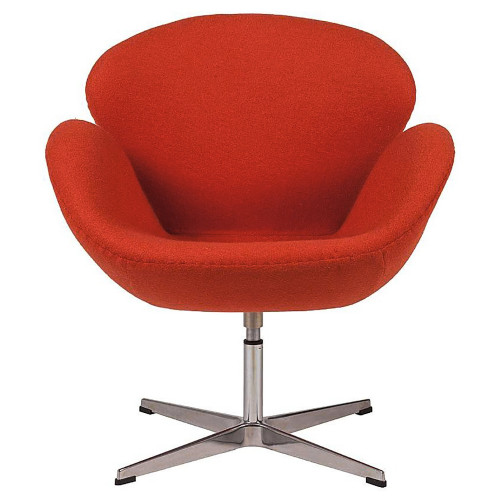 кресло swan chair красное в Королёве