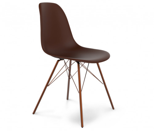 стул dsr коричневый s37 (eames style) в Королёве