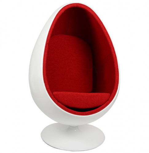 кресло ovalia egg style chair красное в Королёве