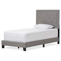 кровать paris linen upholstered gray 120х200 в Королёве