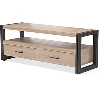 тумба под tv neo loft с двумя ящиками темно-коричневая в Королёве