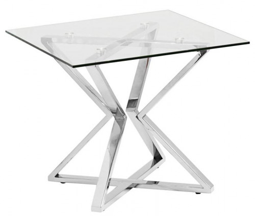 стол журнальный cube silver хром в Королёве