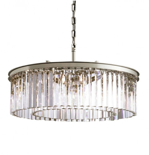 люстра prism silver 80 серебро, прозрачное стекло в Королёве