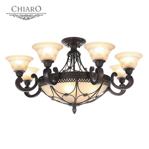 потолочная люстра chiaro айвенго 382012812 бежевая в Королёве