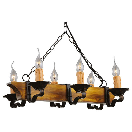 подвесная люстра arte lamp taverna a9525lm-6br в Королёве