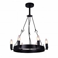 дизайнерская подвесная люстра arte lamp bastiglia a8811sp-6bk черная в Королёве