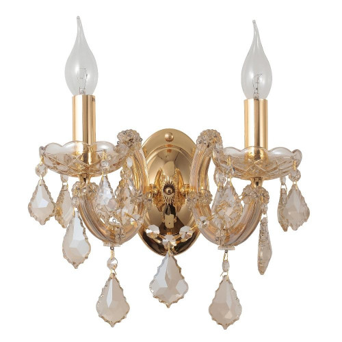 бра crystal lux ines ap2 gold/amber в Королёве