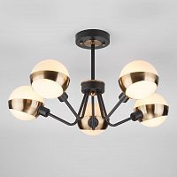 потолочная люстра eurosvet jasper 70093/5 черная белая в Королёве