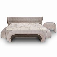 кровать двуспальная 180х200 бежевая meridian в Королёве