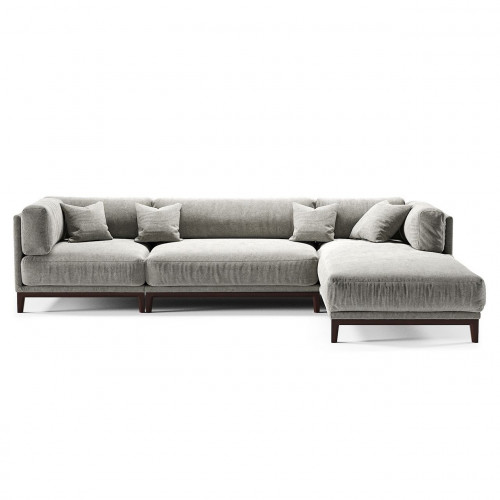 диван case угловой светло-серый шенилл в Королёве