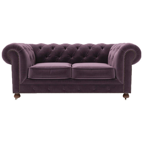 диван chesterfield lux двухместный прямой фиолетовый в Королёве