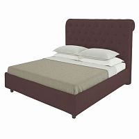 кровать подростковая с каретной стяжкой 140х200 коричневая sweet dreams в Королёве
