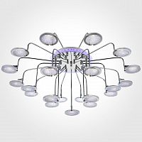 потолочная люстра eurosvet spider 80109/21 хром/синяя+фиолетовая хром в Королёве