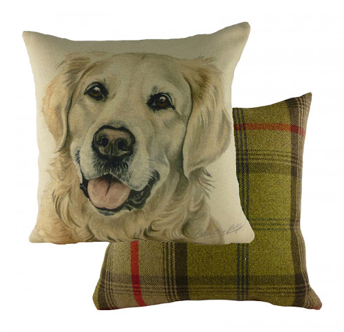 подушка с принтом waggydogs golden retriever в Королёве