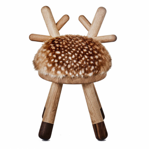 детский табурет оленёнок тёмный натуральное дерево в Королёве