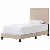 кровать paris linen upholstered beige 120х200 в Королёве