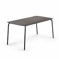 tramp table 160x80 черный, черный полицемент от la forma (ex julia grup) в Королёве