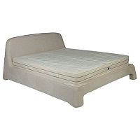 кровать двуспальная 160х200 бежевая из велюра nip в Королёве