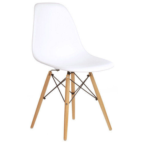 стул деревянный pc-015 белый (eames style) в Королёве