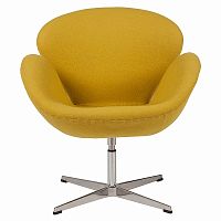 кресло swan chair желтое в Королёве