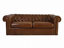 диван chesterfield прямой коричневый в Королёве