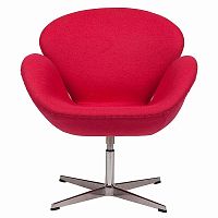 кресло swan chair шерсть красное в Королёве