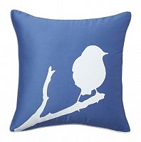 подушка с птичкой lone bird diamond-blue в Королёве