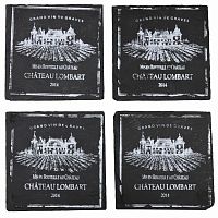 подставки под стакан квадратные сланец (набор шт) comptoir de famille в Королёве