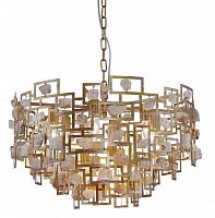 подвесная люстра crystal lux diego sp9 d600 gold в Королёве