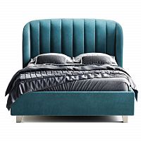 кровать двуспальная 160х200 бирюзовая tulip в Королёве