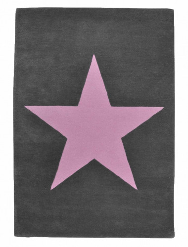 ковер wool star темно-серый-розовый в Королёве