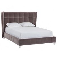 кровать двуспальная 160х200 серо-коричневая orion в Королёве