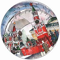 тарелка сувенирная спасская башня в Королёве