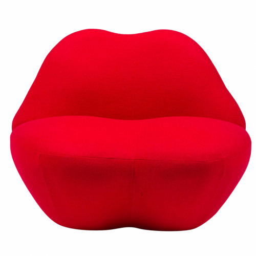 кресло губы heller kiss красный кашемир в Королёве