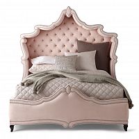 кровать двуспальная 180х200 розовая с каретной стяжкой imperial в Королёве