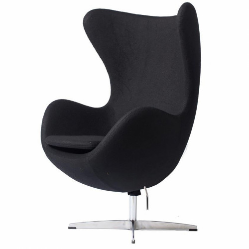 кресло egg chair кашемир черное в Королёве