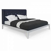 кровать двуспальная 160x200 темно-синяя fly soft new в Королёве