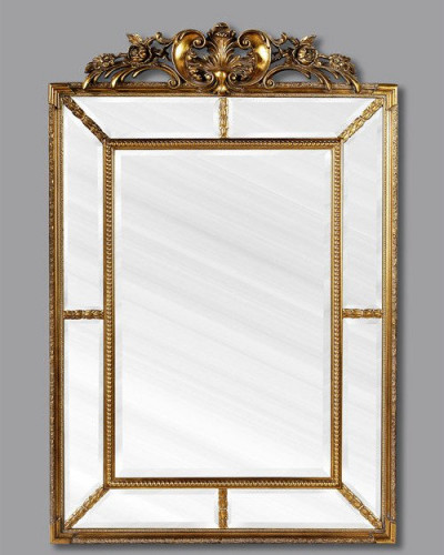 зеркало прямоугольное настенное золото ланкастер antique gold в Королёве