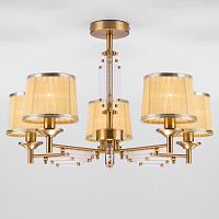 потолочная люстра eurosvet amalfi 60081/5 золотая бронза в Королёве