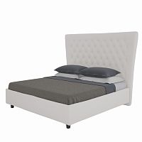 кровать двуспальная 180х200 бежевая из велюра quicksand в Королёве