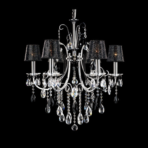 люстра md92721-6a от illuminati прозрачная/черная/ хром в Королёве